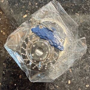 JDM Blue and Silver rotor and caliper keychain